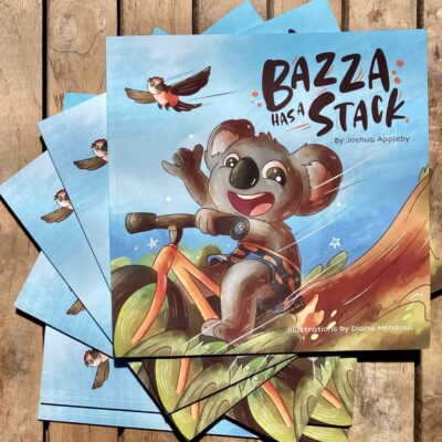 Bazza Has a Stack kids book in two versions; board book and paperback