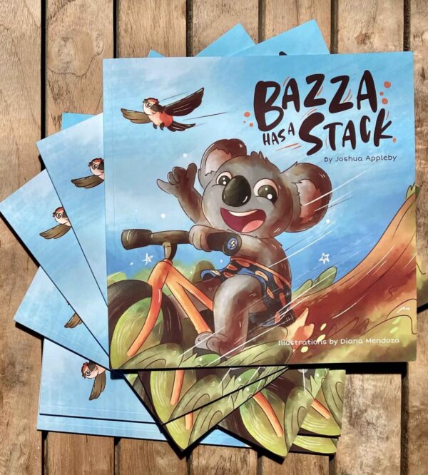 Bazza Has a Stack kids book in two versions; board book and paperback